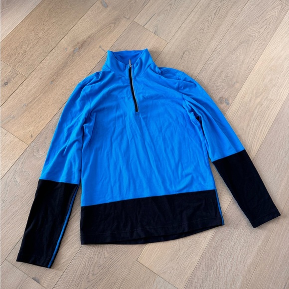 Lululemon Men Speed 1/2 Zip Blue, size S/M - Picture 3 of 7